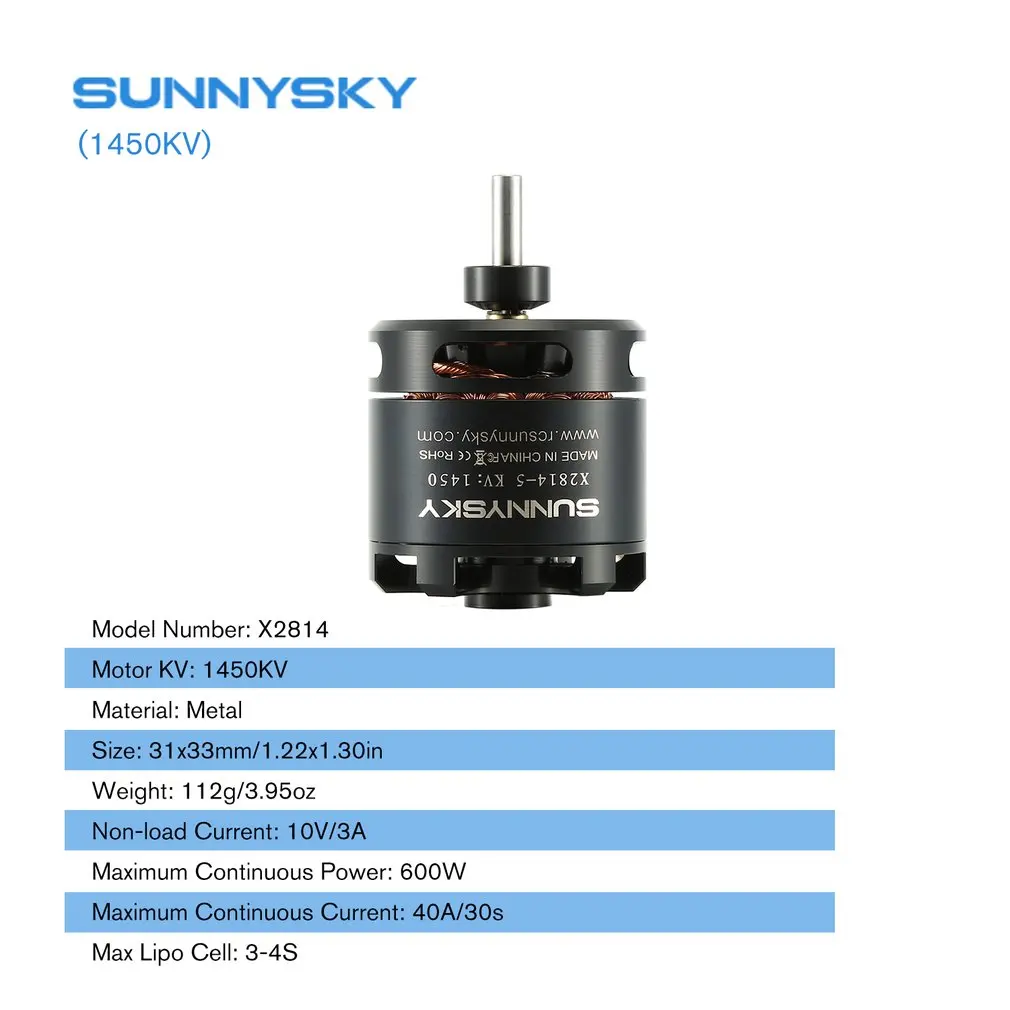 SunnySky X2814 X-II 1450KV бесщеточный двигатель высокой мощности RC Дрон Outrunner двигатель для RC моделей Дрон самолет с фиксированным крылом