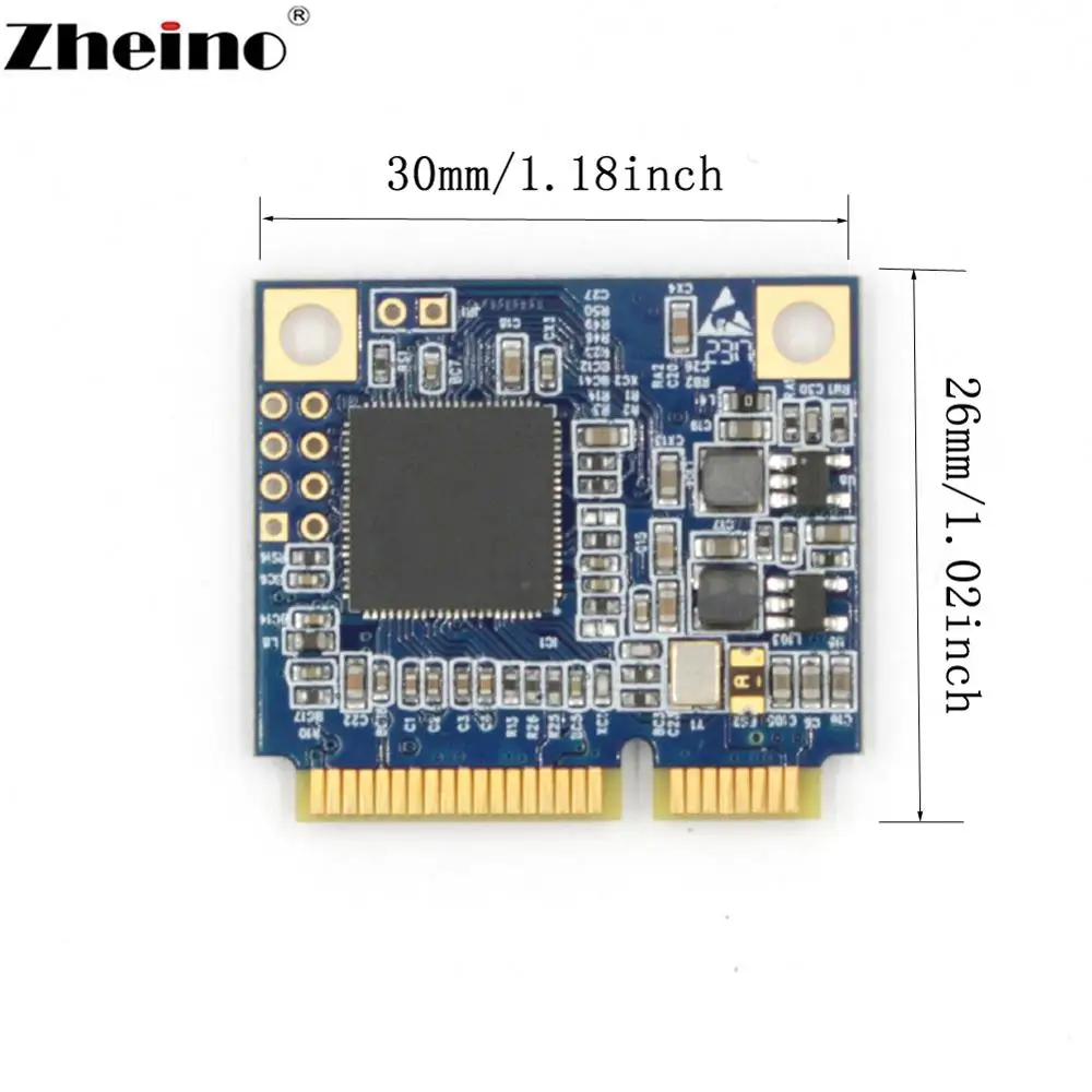 Zheino половина mSATA 16 Гб SSD mini pcie половина размера mSATA3 32 Гб 128 ГБ внутренний модуль твердотельный накопитель для ноутбука планшета Мини ПК