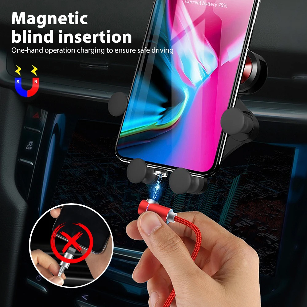 Магнитный Micro USB кабель, 1 м, 2 А, для Xiaomi Redmi, Тип C, Android, штепсельный кабель для huawei Honor, алюминиевый локоть, магнитный кабель для зарядки