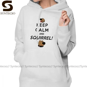 

Keep Calm Hoodie Keep Calm And SQUIRREL Hoodies Street wear Oversize Hoodies Women Kawaii Long-sleeve Printed Pullover Hoodie