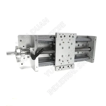 

200MM Stroke 8" Manual Sliding Table 140KG heavy load precision Slide Linear Stage SFU1605 C7 Ball screw SBR Guide platform