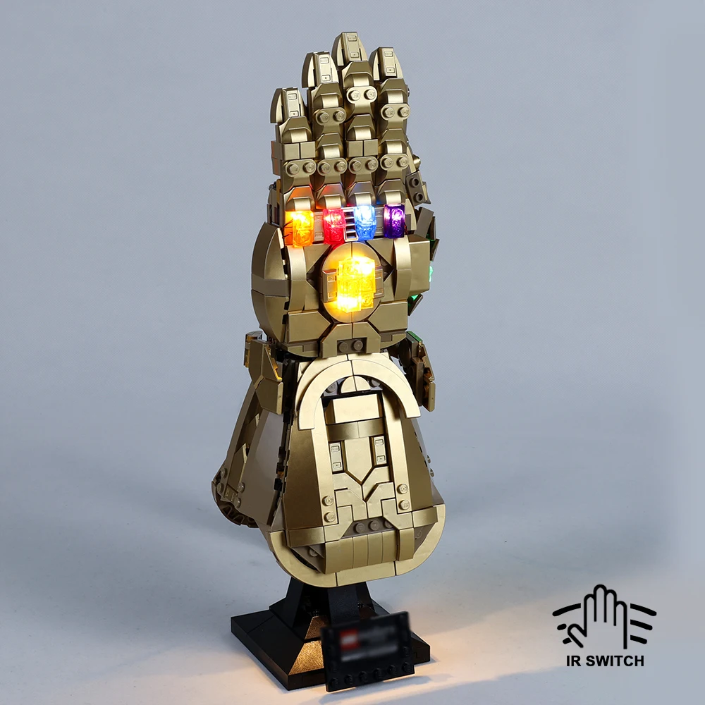 

Набор со светодиодным освещением для коллекции 76191 перчаток, набор игрушек «сделай сам» без блоков