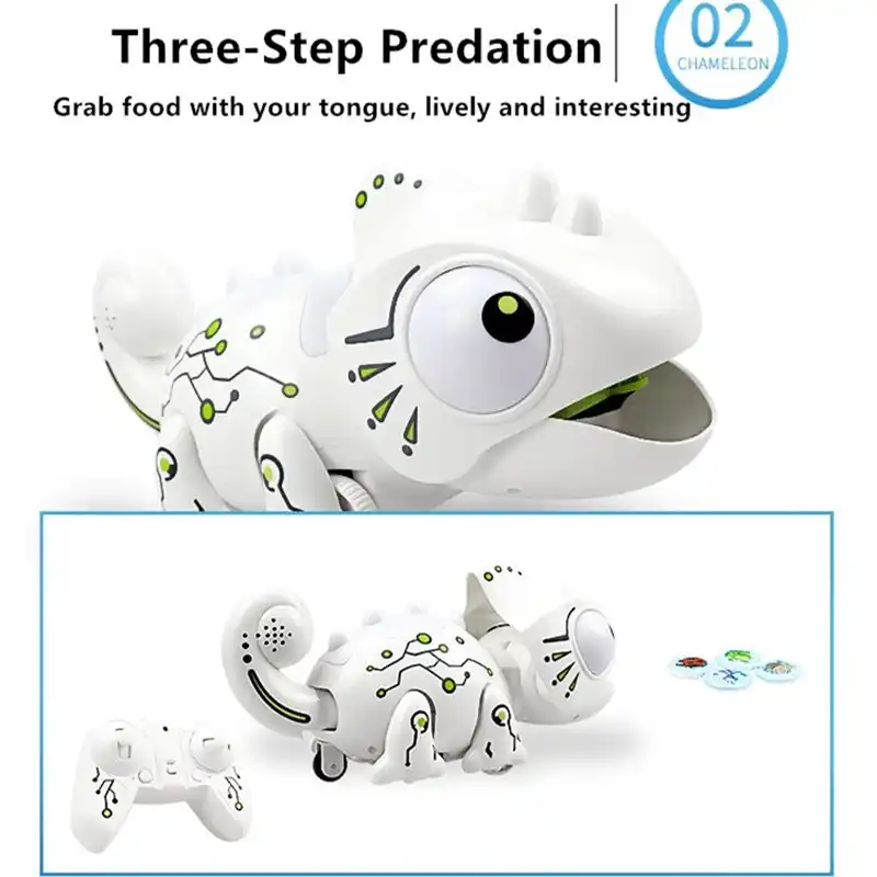 リモート制御カメレオンrcペット変更可能12色テールスイング左右の音の効果電動リモートコントロールカメレオン ラジコン ロボット アニマル Aliexpress