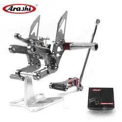 Араши мотоциклов для ног для YAMAHA YZF R6 2006-2016 ЧПУ Регулируемая Rearset подножки YZF-R6 2011 2012 2013 2014 2015 2016