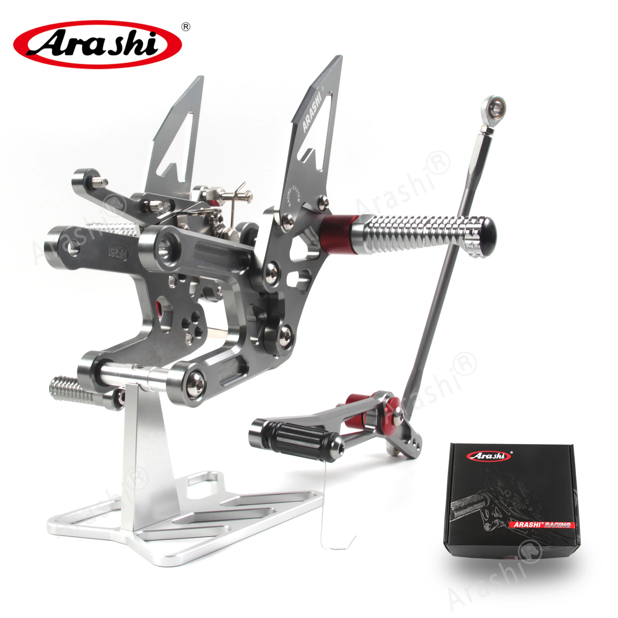 Arashi Motorcycle Footrest For YAMAHA YZF R6 2006 - 2016 CNC Adjustable Rearset Foot Pegs YZF-R6 2011 2012 2013 2014 2015 | Автомобили и