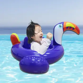 

Summer Baby Purple Flamingo Swimming Ring Inflatable Swan Swim Float Water Fun Pool Toys Swim Ring Seat Boat Kid Swimming