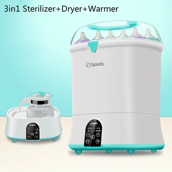 

3 In1 Baby Bottle Sterilizer Milk Warmer with Drying Function Baby Bottle Warmer Steam Sterilization Dryer Heater for Bottle Kid