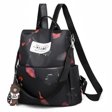 Cross Border New Style Backpack Women's Korean-style Oxford Cloth Schoolbag Anti-Theft Multi-functional Backpack Casual