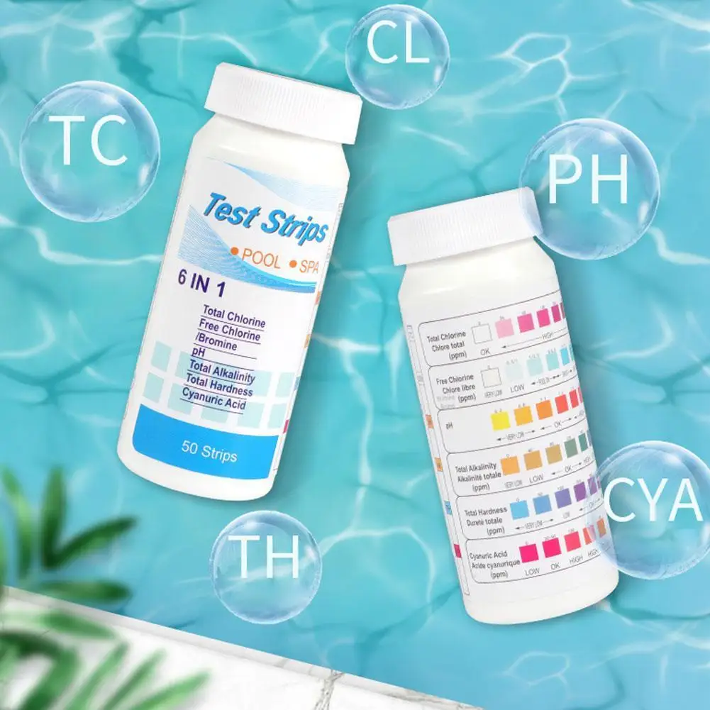 

Residual Chlorine Test Paper PH Hospital Swimming Pool Water Quality Test Residual Value Alkalinity Hardness Test Strip