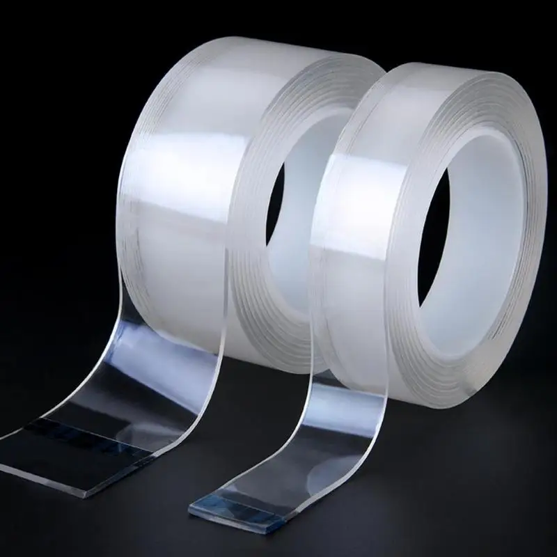 

1/3/5m Reusable Double-Sided Adhesive Nano Traceless Tape Removable Sticker Washable Adhesive Loop Disks Tie Glue Gadget