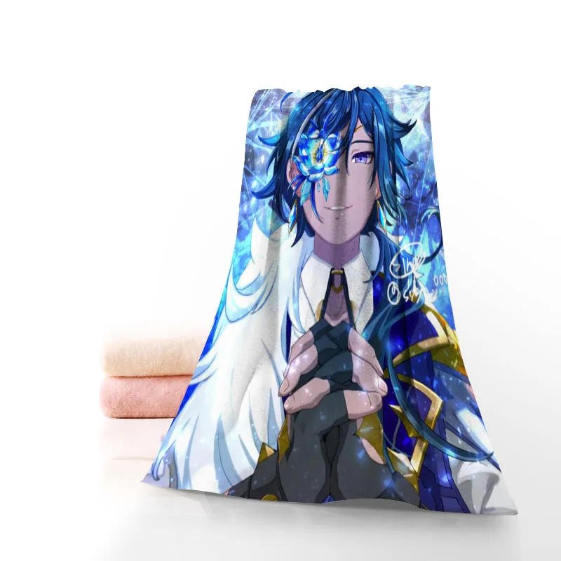 Kaeya genshin impact Towel Printed Cotton Face/Bath Towels Microfiber Fabric For Kids Men Women Shower Towels 70X140cm