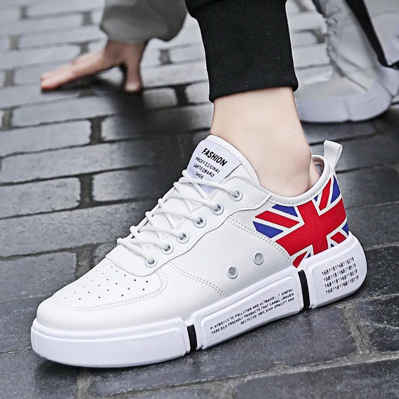

MEN'S SHOES Trendy Shoes 2019 New Style xia ji xie Korean-style Trend Men Sports Casual Board Shoes White MEN'S SHOES Sub-