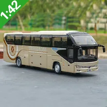 1/42 YuTong автобус ZK6128HQB автобус литой автобус модель автомобиля мальчик Gilr подарки игрушки