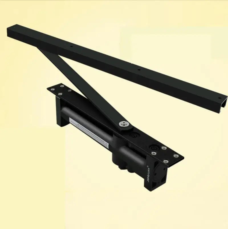 Hydraulic Automatic Door Closer Stealth Self Closing Door Fittings Black Concealed with A Retainer Home or Hotel door closer kit right