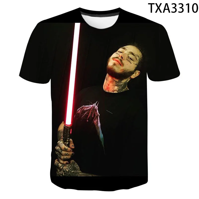 Футболка Post Malone 3D летняя крутая Мужская/Женская/Детская футболка с коротким