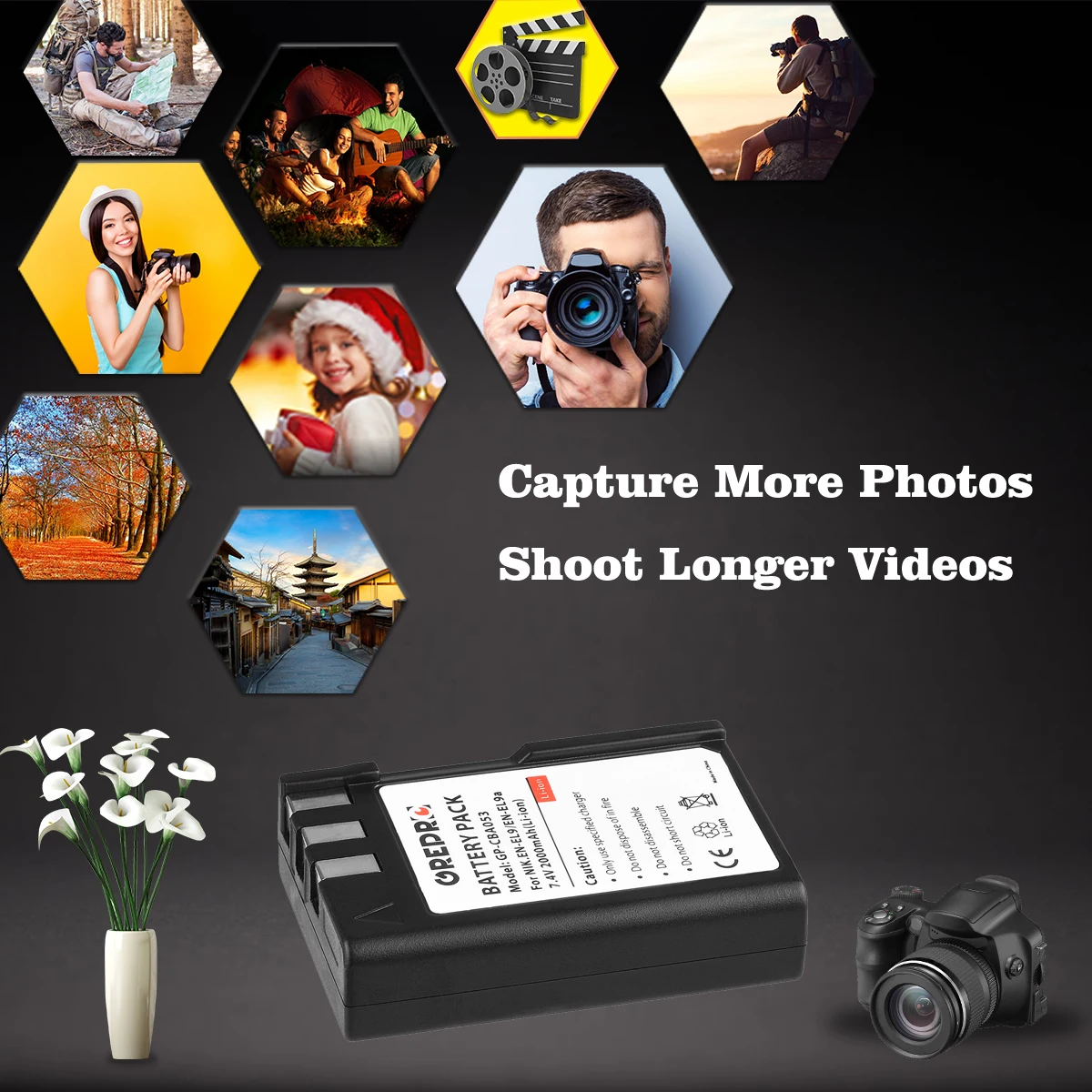 2000mAh EN-EL9 EN-EL9a EN EL9 EL9A Battery + Charger with Build-in USB for Nikon D3000 D5000 D40 D40x D60 Camera