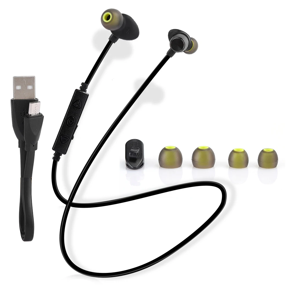 WT30 Беспроводной шейным Bluetooth наушники спортивные металлический магнит музыки