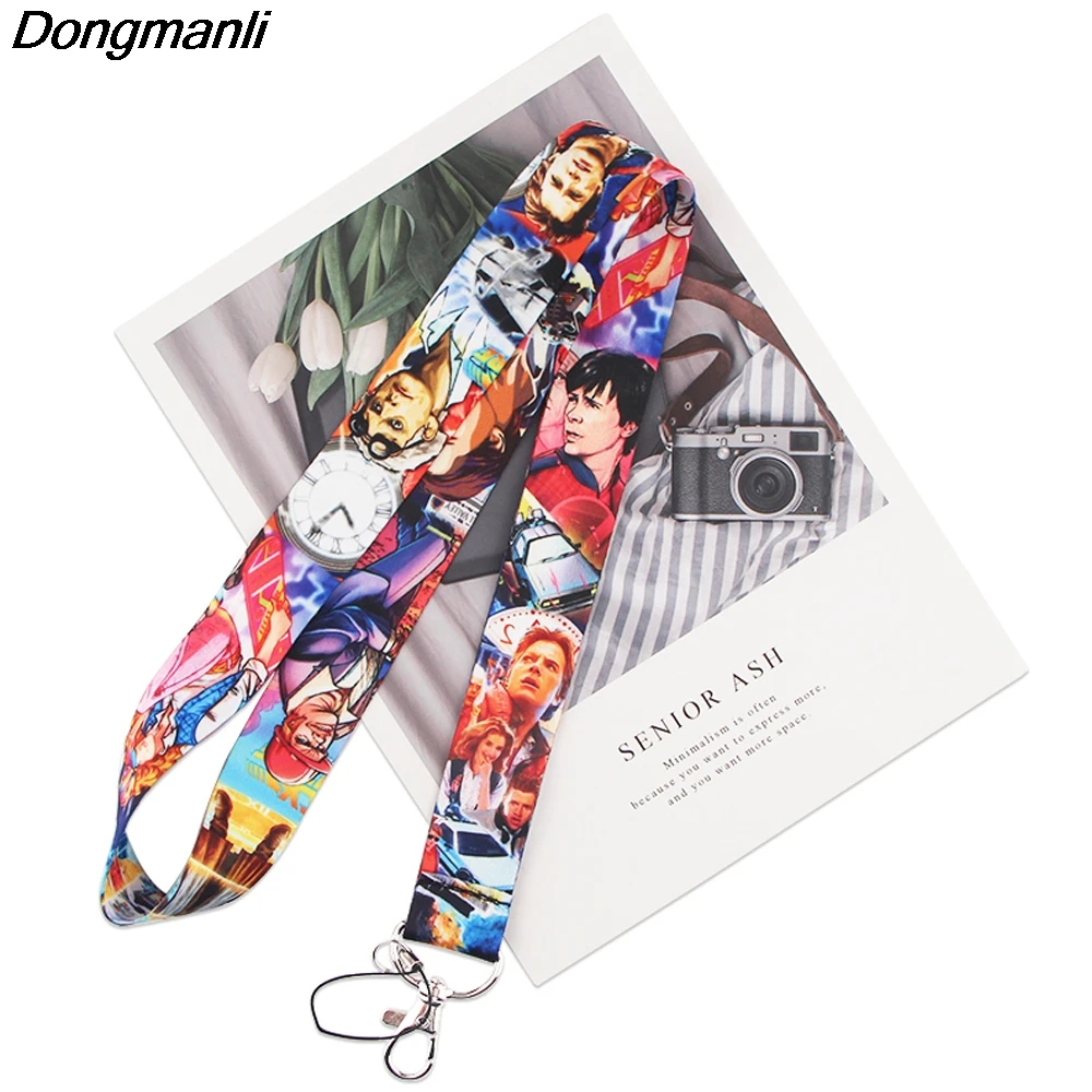 P5701 Dongmanli Назад в будущее Ремешок брелок ID Card Pass тренажерный зал мобильный телефон