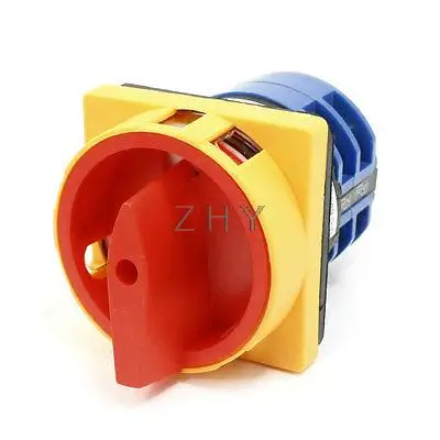 

Latching 8 Terminals AC 380V 32A 2 Position Cam Combination Changeover Switch