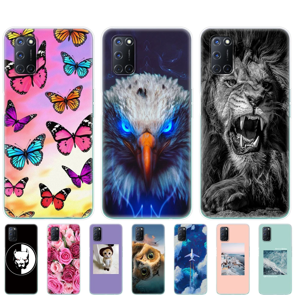 Чехол для OPPO A52 A92 A72 чехол 6 5 дюйма силиконовая Мягкая задняя крышка из ТПУ