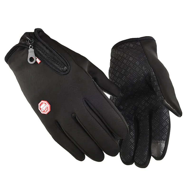Winter gloves touch screen gloves Winter Warm Ski Gloves Men Women Full Finger Touch Screen Heated Waterproof Motorcycle Cycling Hiking Fishing Bike S-XXL