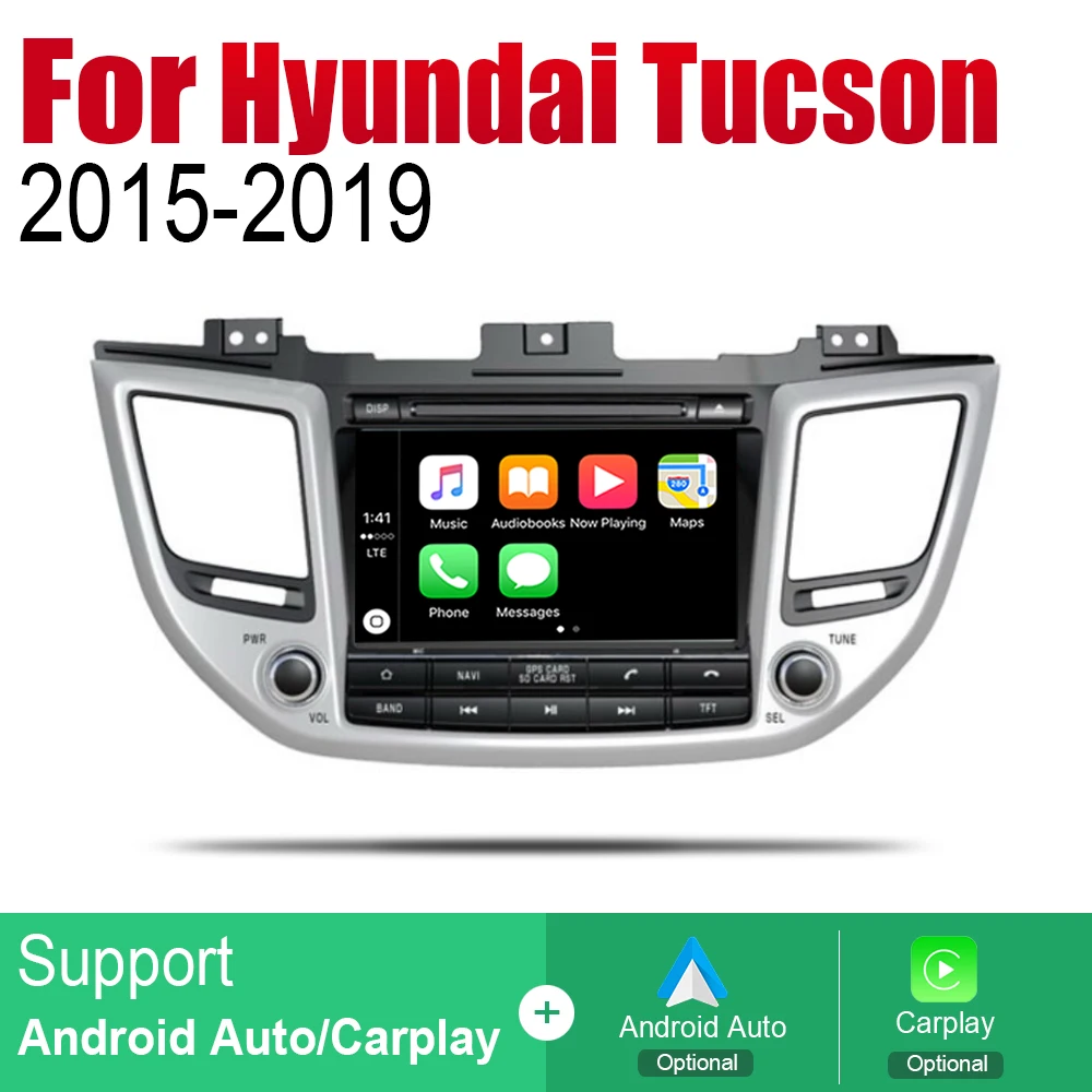 Автомобильный DVD плеер с GPS навигацией для Hyundai Tucson TL 2015 2016 2017 2018 2019 мультимедийная