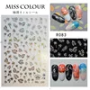 Gold/white/silver/black Nails Strip summer and Egypt and mysterious 3D Adhesive Decal Wave Nail Art Foil Slider Design 6