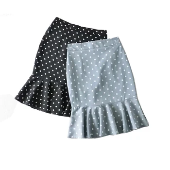 

Polka dots women soft mini skirts 2020 summer fashion ladies ruffles short skirt boho female holiday jupe femme girls chic