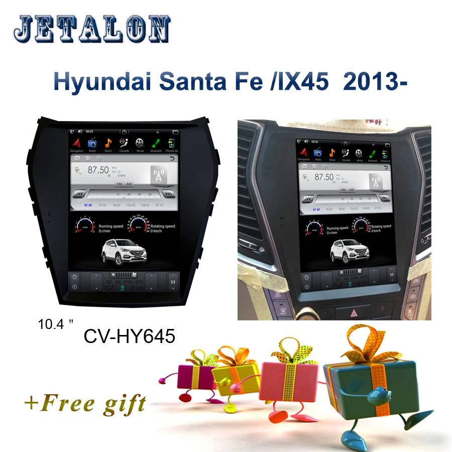 PX6 Smart 10," ips экран Tesla навигация для hyundai Santa fe ix45 Android автомобильный Радио плеер gps видео рекордер Автомобильный мультимедийный
