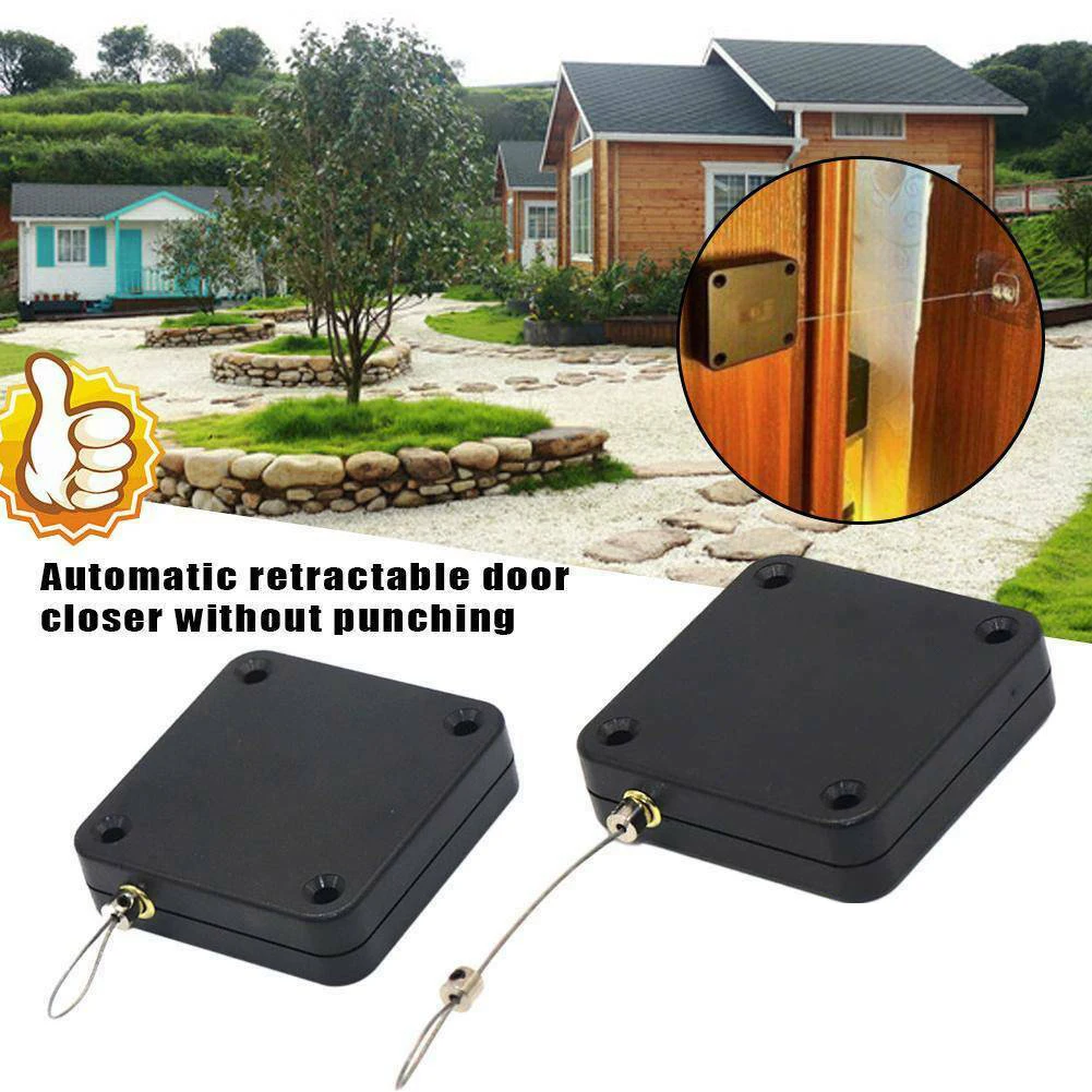 Punch-free Automatic Sensor Door Closer Portable Anti-oxidation Anti-corrosion Hydraulic Safe Gate Tool Electronic Accessories |