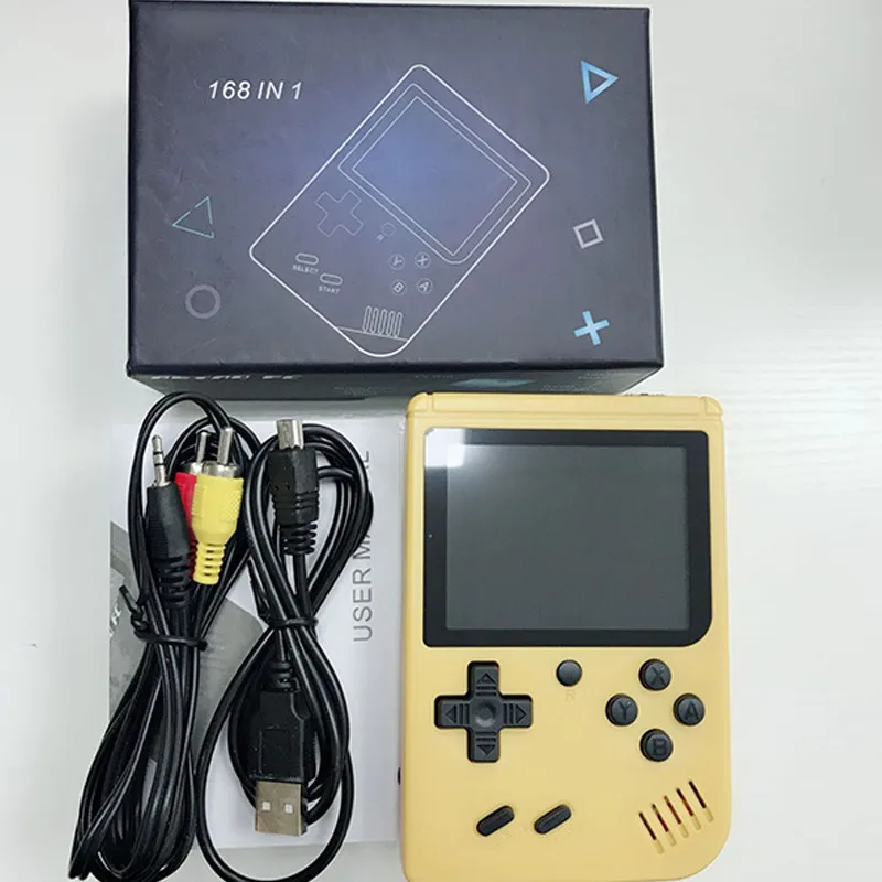 Ретро портативная мини портативная игровая консоль 8-Bit 3,0 дюймов цветной lcd Детский Цветной игровой плеер встроенный 168 игр