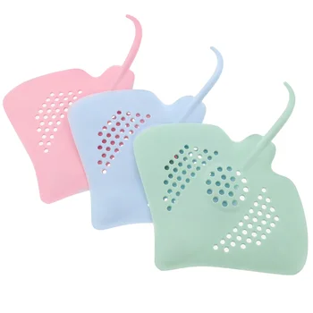 

3pcs Lovely Durable Eye-catching Drain Cover Basin Plug for Hotel Bathroom Kitchen