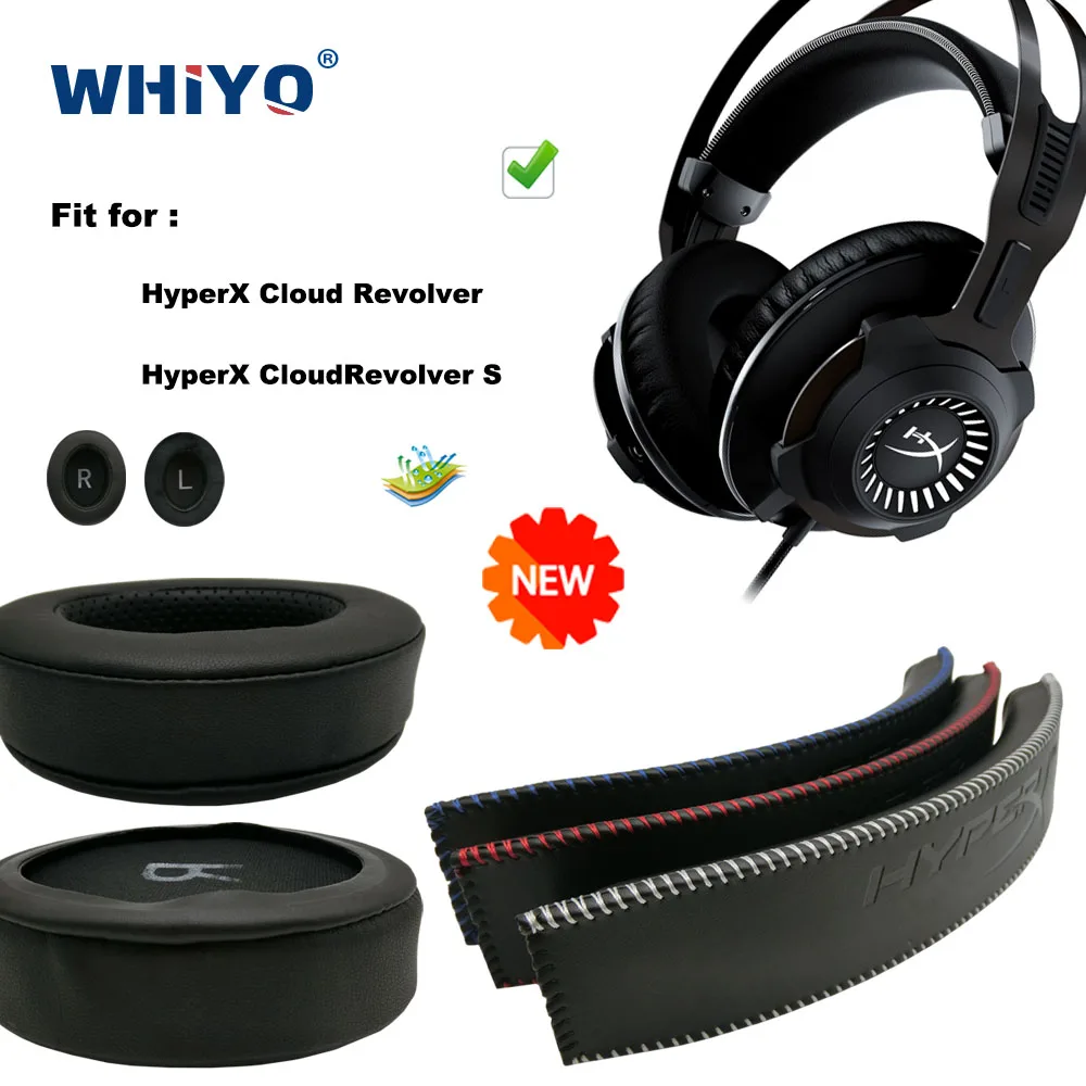 Substituição Ear Pads para Hyperx Cloud Revolver Velvet Earmuff Fone de Ouvido Headconjunto Parts Couro Almofada Nova Atualização