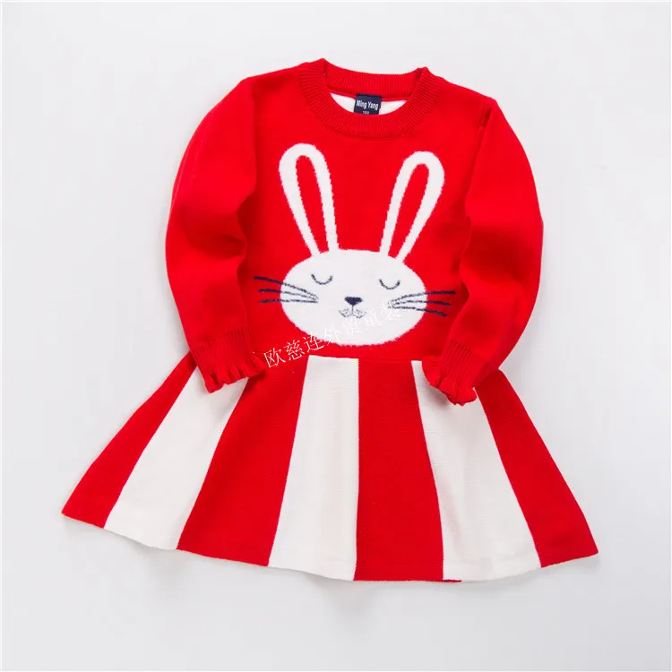 Girls' Pullover Sweater CHILDREN'S Sweater 19 Autumn And Winter New Style Double Layer Cotton Thread Children Thick-Sweater G909