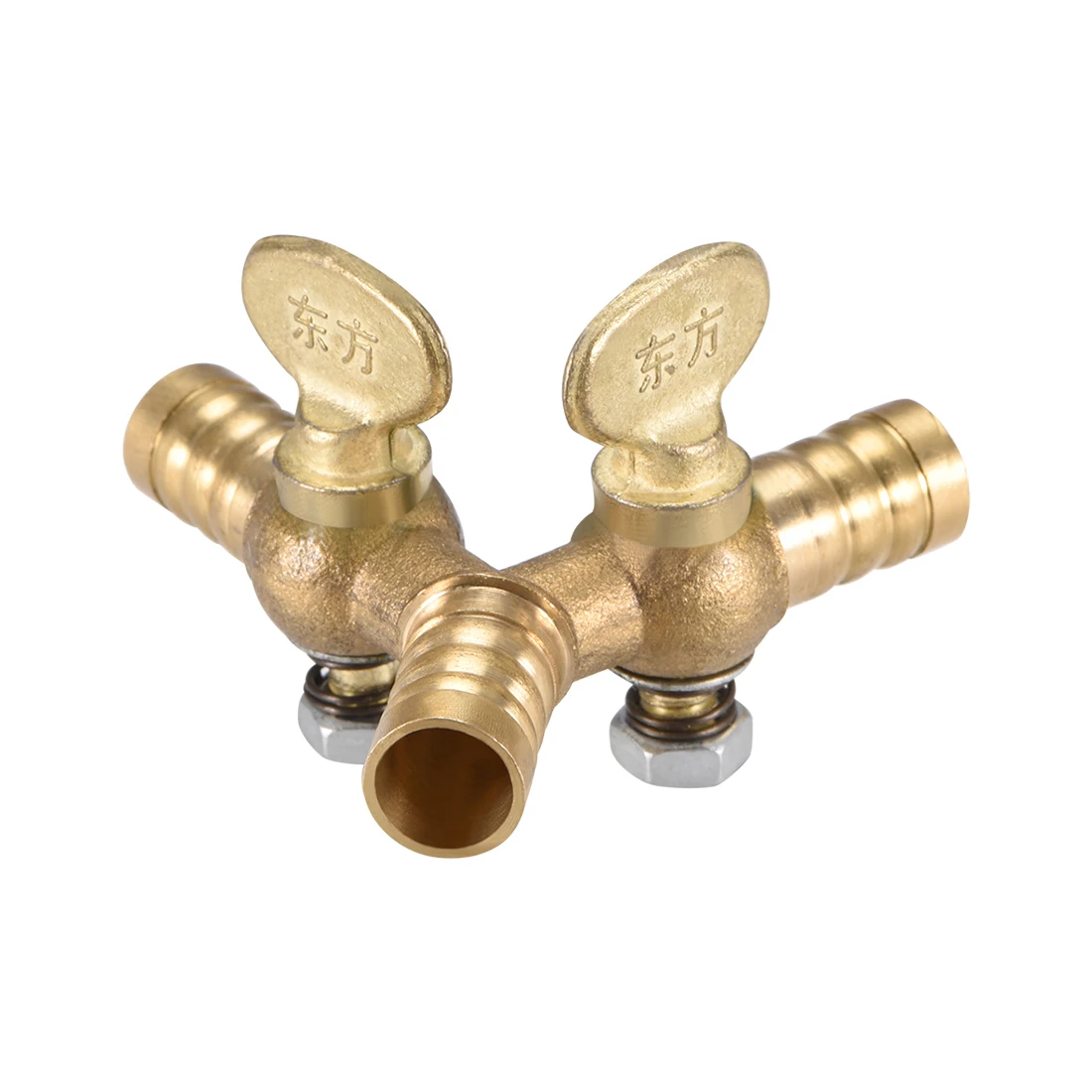 

uxcell 1/2/3/4Pcs Three Way Outlet Y Shaped Shut Off Ball Gas Valve Hose Control for Irrigation Piping Gas Supplying System