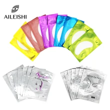 50/100 pares de extensão de cílios remendos de papel lint hidratante lash extensão travesseiro adesivo sob almofadas de olho cílios maquiagem ferramentas