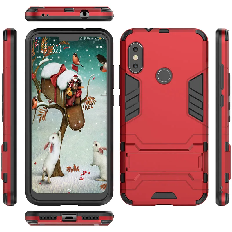 Red Чехол-держатель для планшета для Xiaomi mi A2 Lite mi A1 Max 2 3 mi x 2S mi 8, защитный чехол для Red mi 4A 6A 5 Plus 6 Pro S2 Note 4X 5A Prime - Цвет: Red