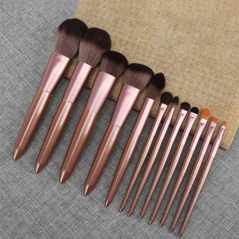 

12 Pcs Makeup Brushes Set Beauty Tools Make Up Brush Sets Cosmetic Eyeliner Foundation Blush Eyebrow Eyeshadow Powder Brush Etc