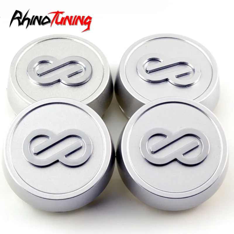 

4pcs Enkei 66mm Wheel Caps Hub Car Center Rims Cover with Logo Siliver Auto Styling Accessories
