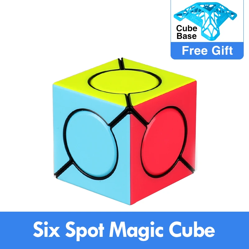 Qiyi 6 Six Spot Speed Magic Cube Magico Rubix Rubic Square Skew Puzzle Game 