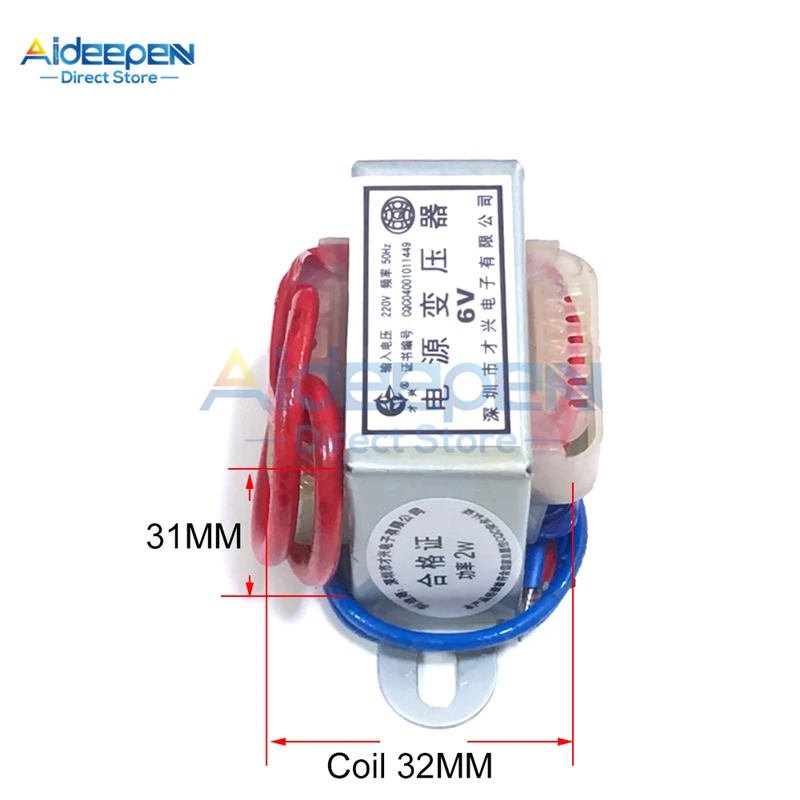 AC 220V to AC 6V 9V 12V 15V 24V 2W 3W 5W Power Transformer Single Voltage 2 Wires Output gas welding equipment