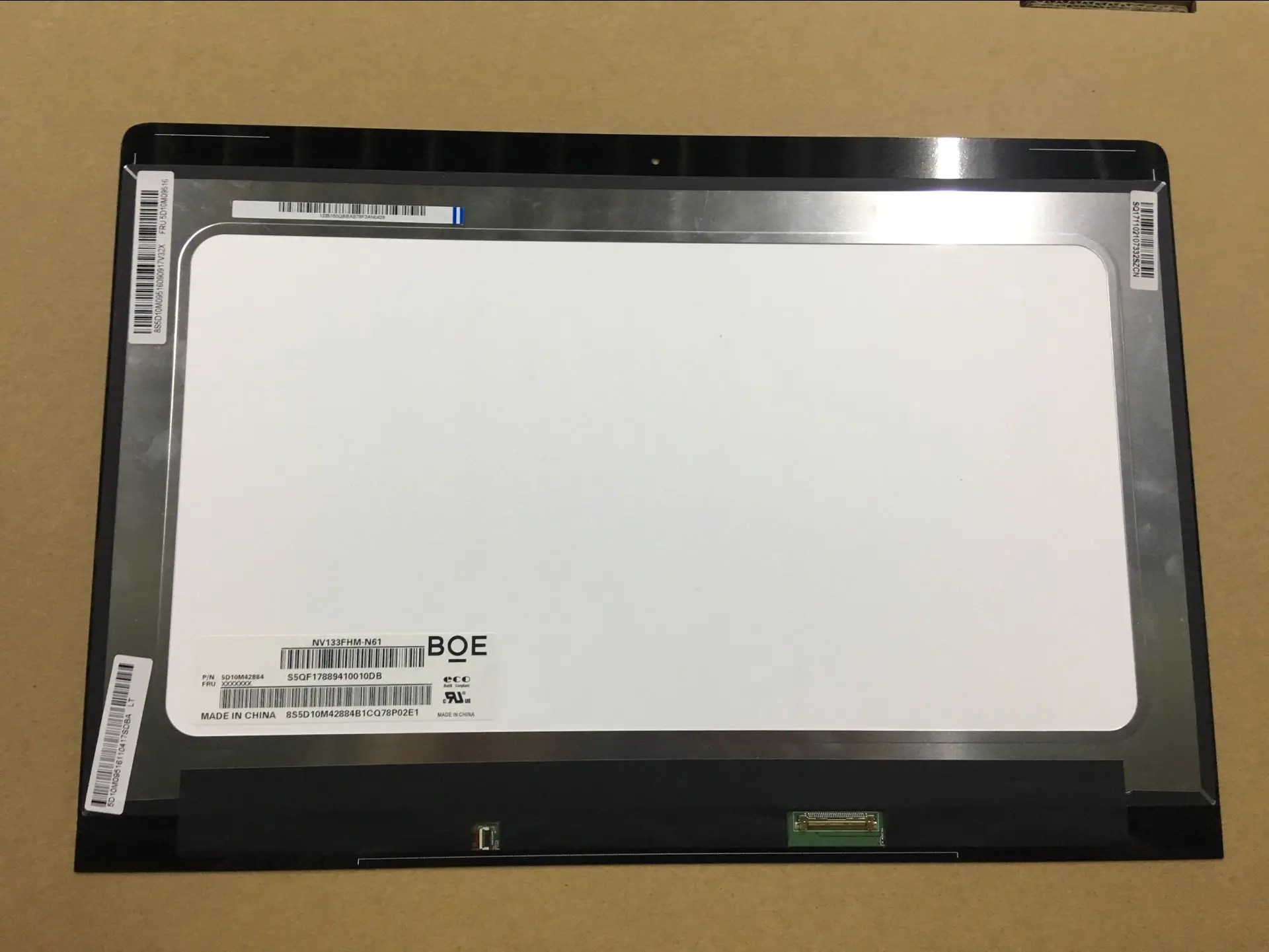

LQ133W1JW15-E 5D10M09398 Fru for Lenovo ideapad 710S Plus-13IKB 13-ISK Touch Screen Digitizer LCD LED Display ASSEMBLY
