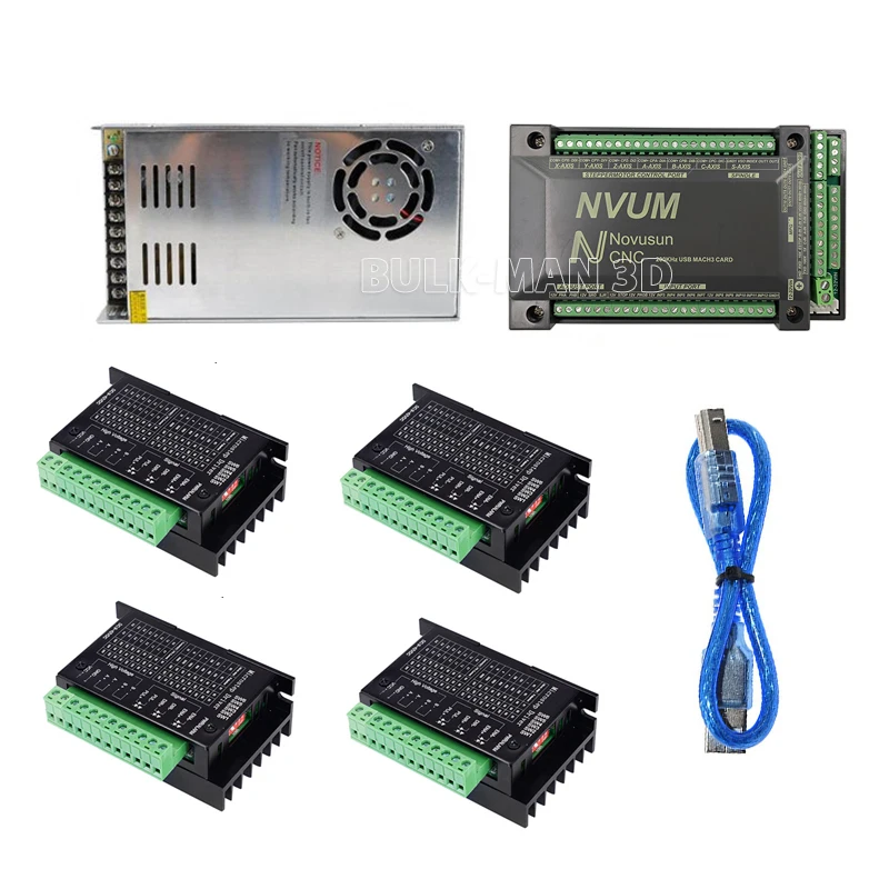 NVUM 4Axis Mach3 USB motion card электронный комплект для WorkBee фрезерный станок с ЧПУ