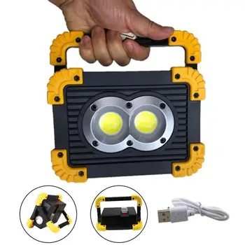 

20W Portable Spotlight Led Work Light Rechargeable 18650 Battery Outdoor Light For Hunting Camping Led Latern Flashlighting
