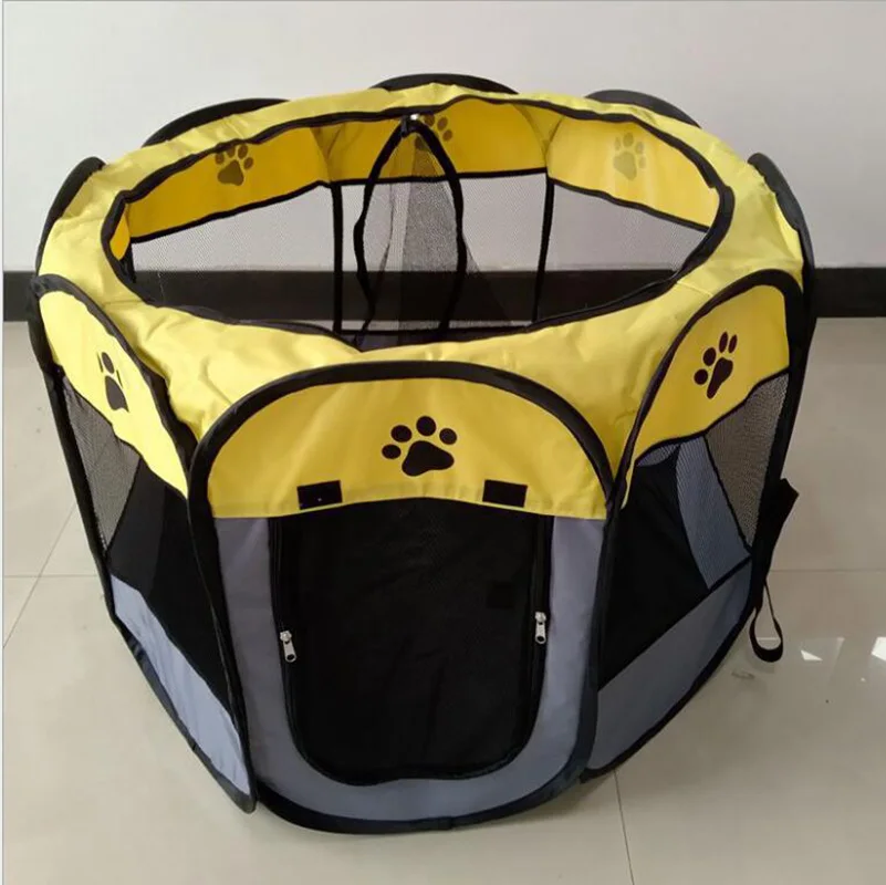cat kennel 4 Складной детский манеж для домашних животных собака обрешетке номер щенок упражнения питомник кошачья клетка водонепроницаемые наружные со съемным сетчатым теневая чехол - Цвет: cat kennel 4