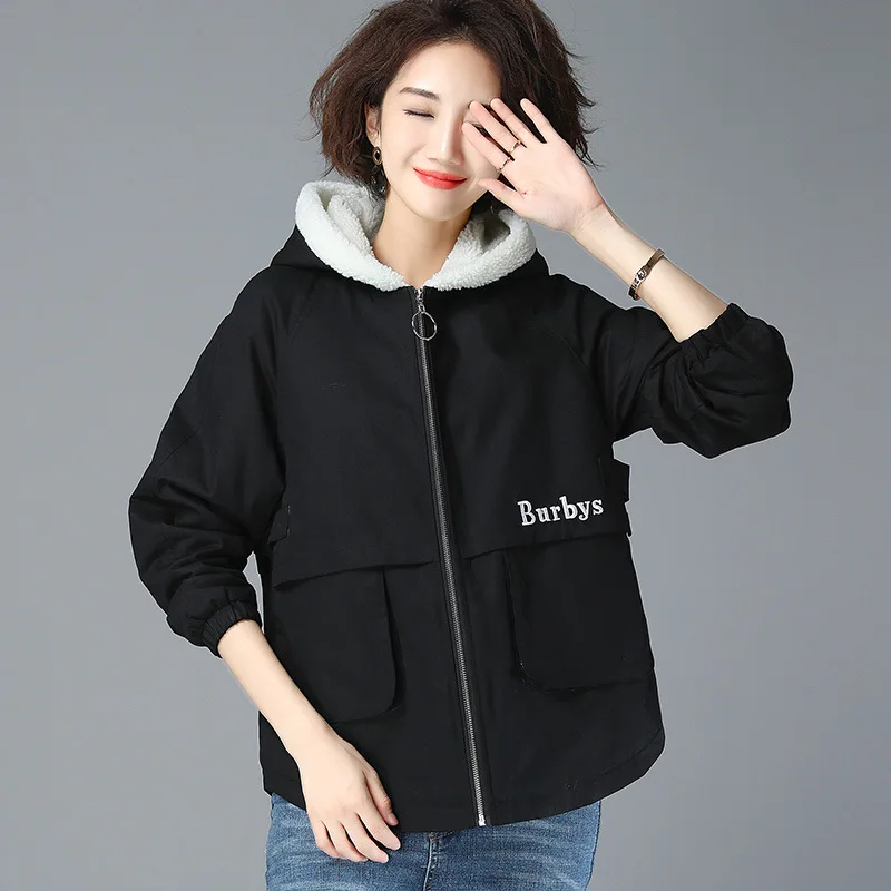 

Cool Solid Color Versatile Slimming by Age Elegant Fashion 2019 Autumn And Winter New Style Cotton-padded Clothes/Cotton Coat