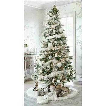 

2Meters White Natural Feather Party Garland Decor for DIY Christmas Tree Craft Wedding Supplies Accessaries Plush Strips