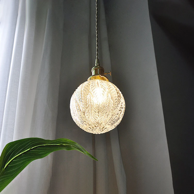 gold ceiling lights Japanese Style Glass Ceiling Chandelier Lighting Modern Minimalist Bedside Reading Lamp Led Pendant Lights Chandelier Crystal small pendant lights