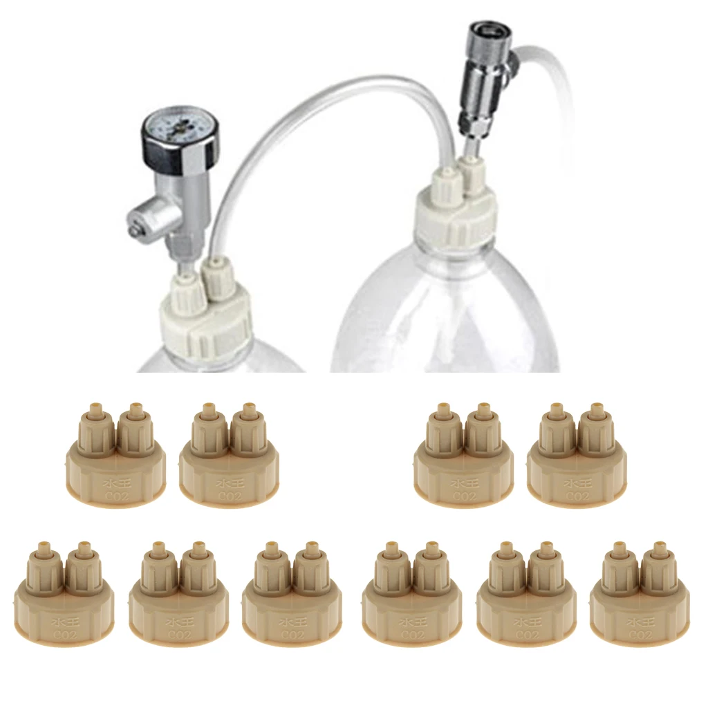 10pc Aquarium CO2 Accessories DIY CO2 System Kits Generator Part Bottle Cap