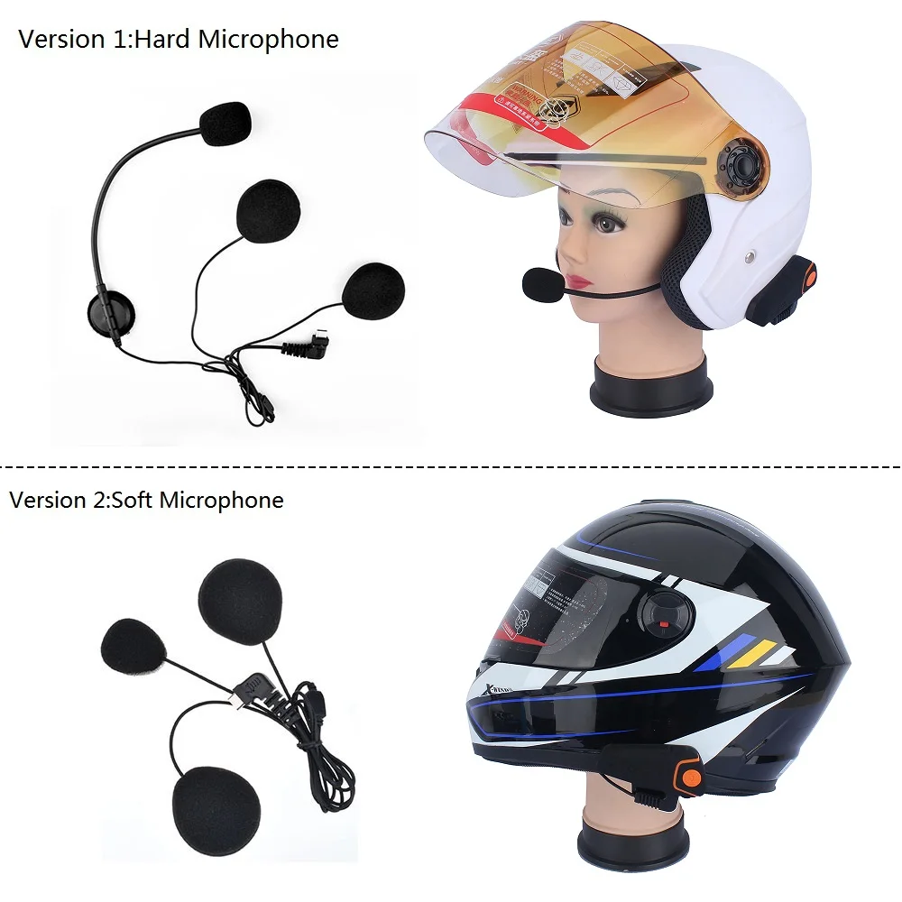 1000M BT-S2 Pro Motorcycle Helmet Intercom Motorbike Bluetooth 5.0 Headset  BTS2 waterproof BT Interphone with FM